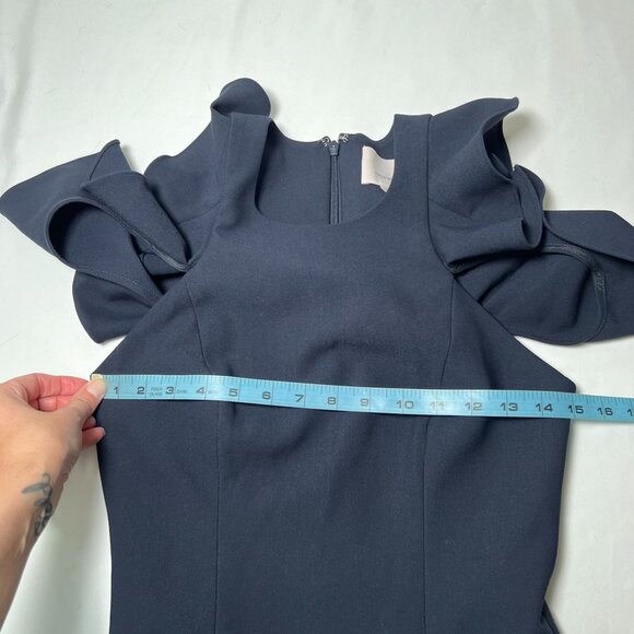 Cinq à Sept Navy Ruffle Mini Dress - Picture 4 of 11